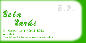 bela marki business card