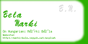 bela marki business card